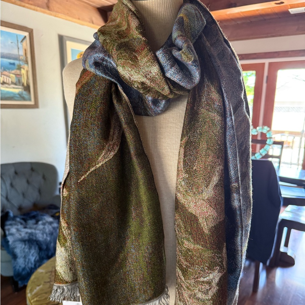 Van Gogh Irises Shawl